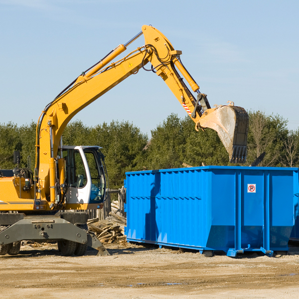 are there any restrictions on where a residential dumpster can be placed in Hall Summit LA